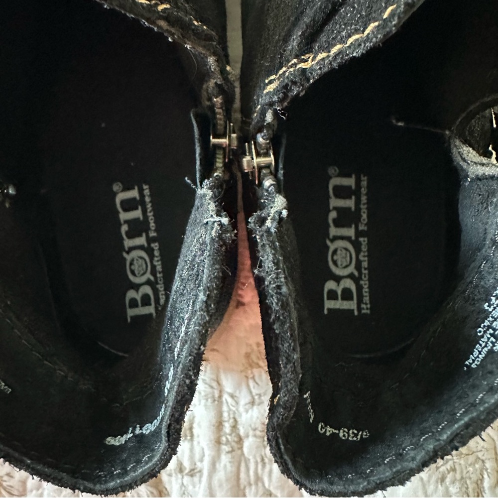 Born Black Ankle Boots - Picture 15 of 15